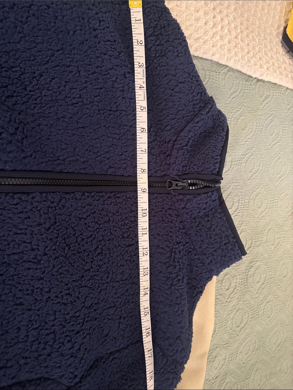 Land’s End Navy Sherpa Zip-Up Jacket - Women - Picture 6 of 7